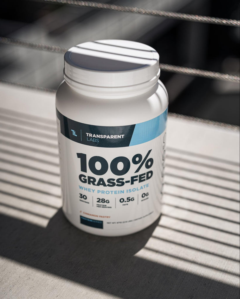 Protein shake before or after workout: Transparent Labs Whey protein powder